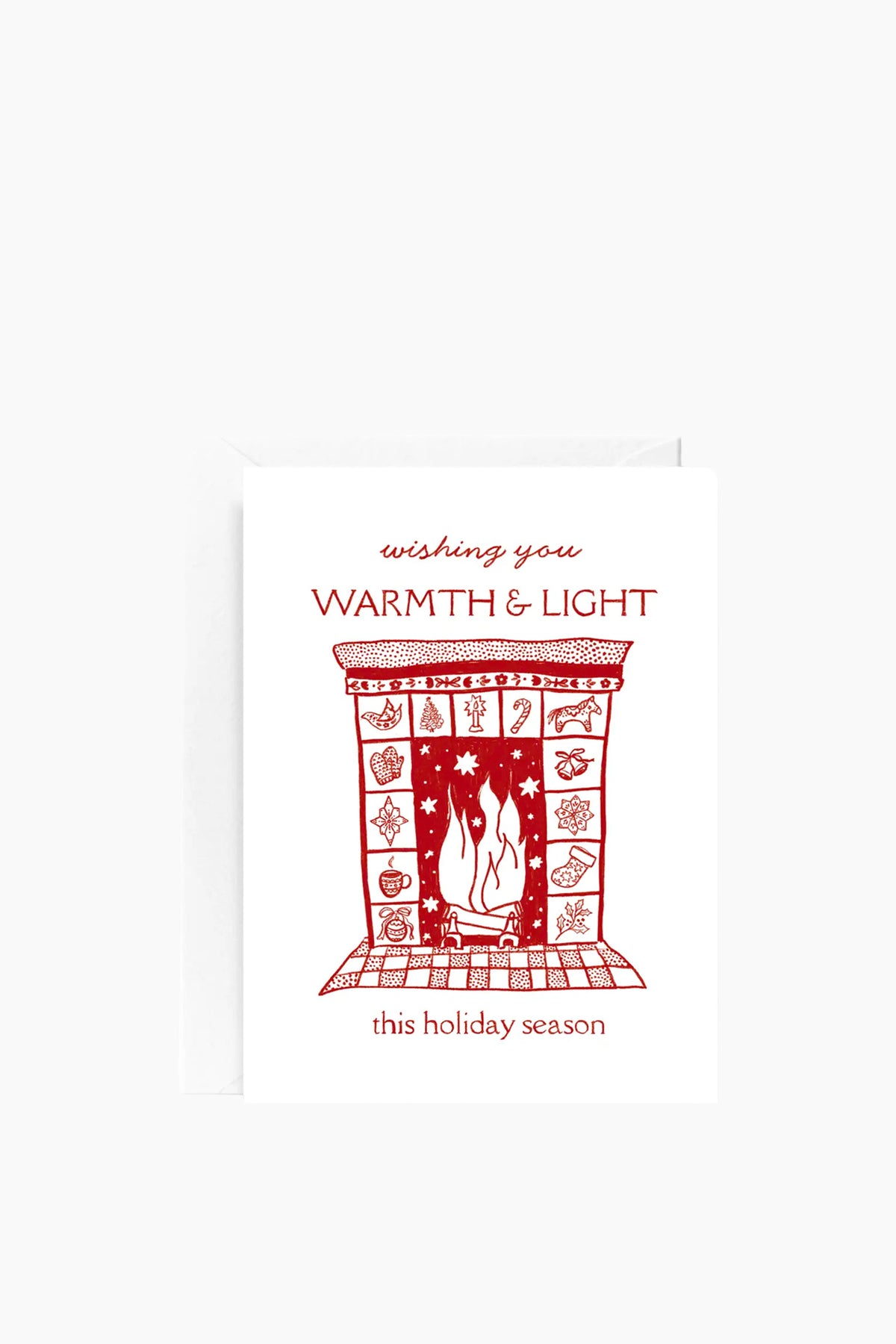 Holiday Hearth Card