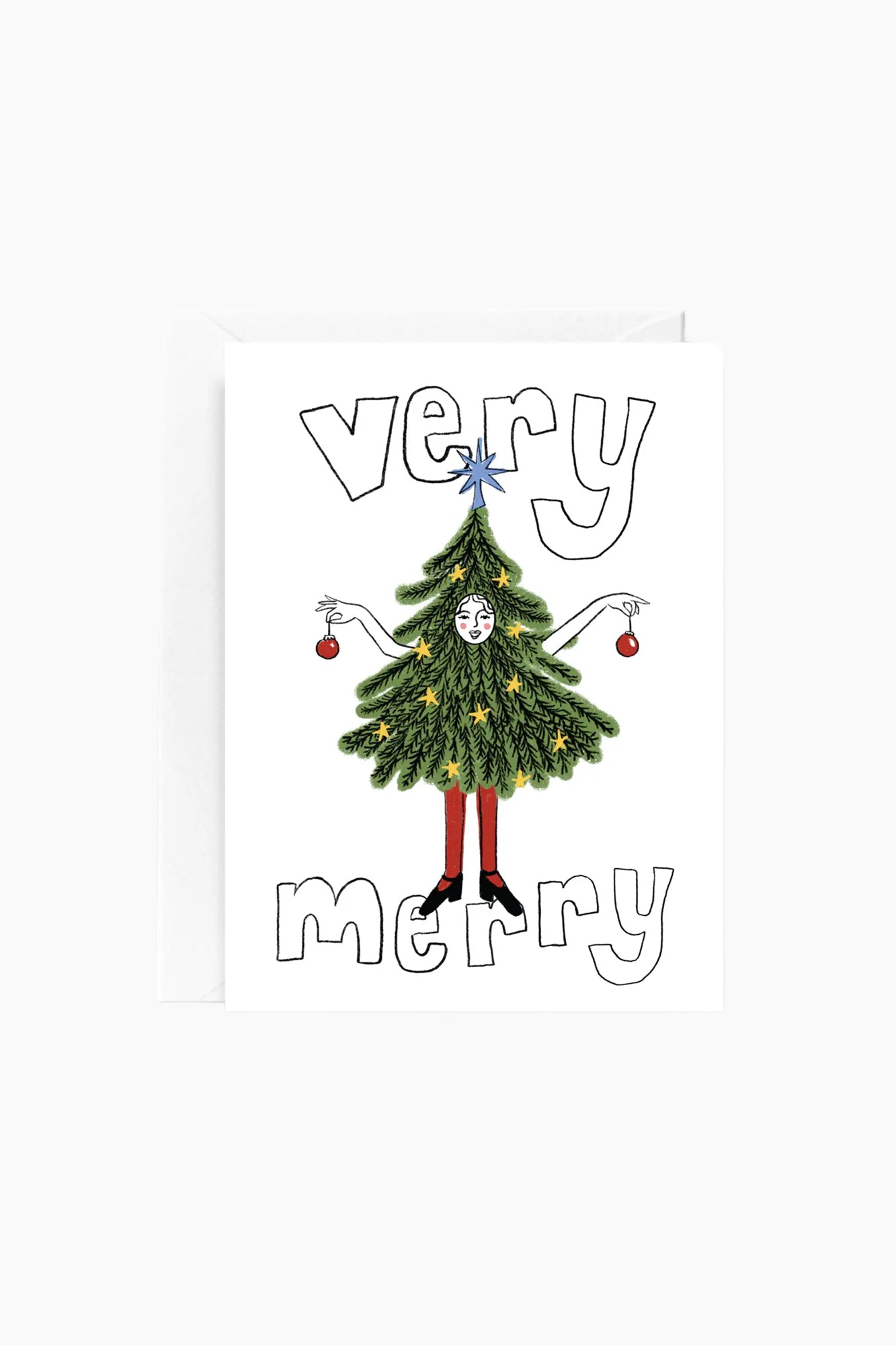 Very Merry Christmas Tree Card