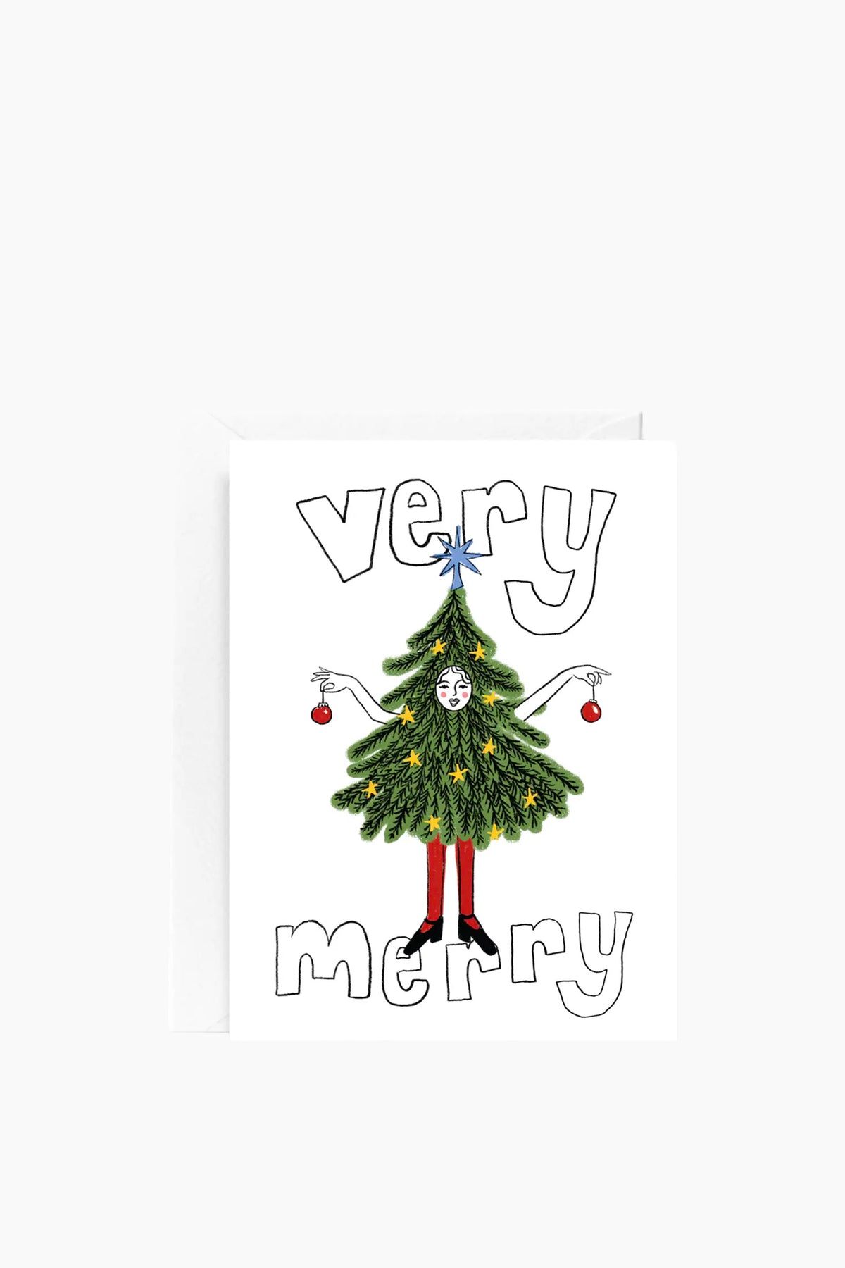 Very Merry Christmas Tree Card