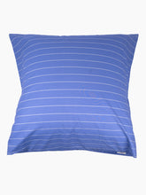 Load image into Gallery viewer, Organic Cotton Percale Bedding | Clear Blue Stripes
