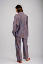 Organic Poplin Striped Sleepwear Pant
