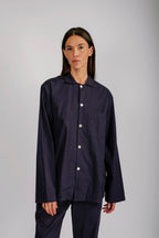 Organic Poplin Sleepwear Long Sleeve Top