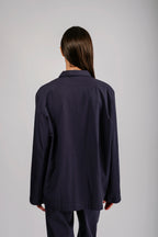 Organic Poplin Sleepwear Long Sleeve Top