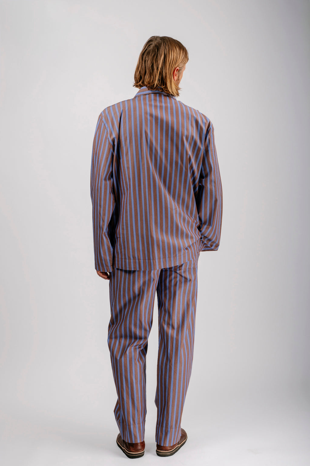 Organic Poplin Striped Sleepwear Pant