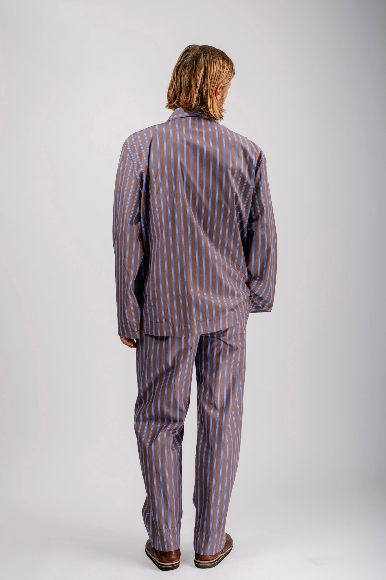 Organic Poplin Striped Sleepwear Pant