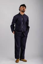 Organic Poplin Sleepwear Long Sleeve Top