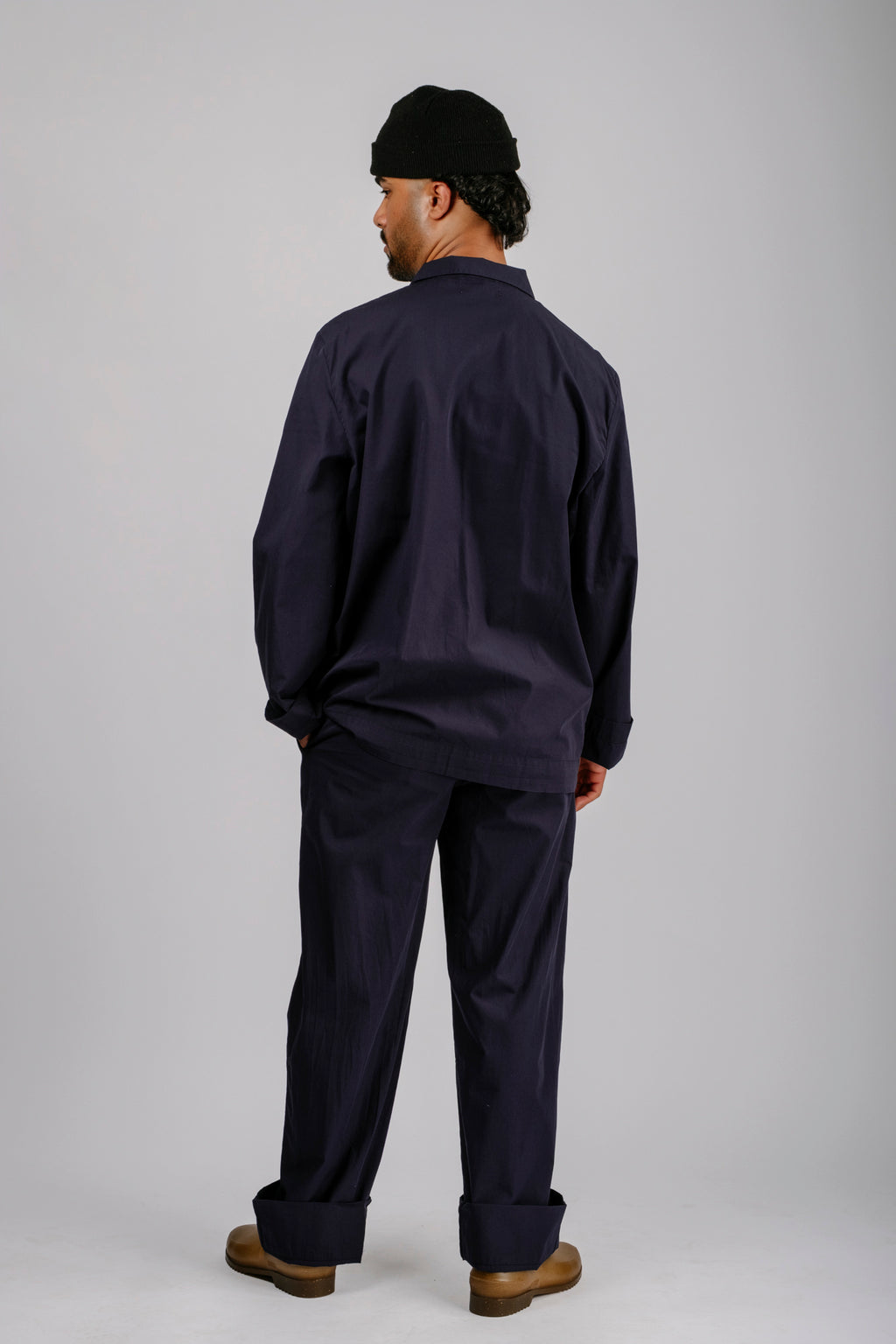 Organic Poplin Sleepwear Long Sleeve Top