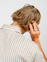 Load image into Gallery viewer, Organic Poplin Striped Sleepwear Long Sleeve Top| Hopper
