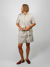 Load image into Gallery viewer, Organic Poplin Striped Sleepwear Long Sleeve Top| Hopper

