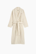 Organic Cotton Striped Bathrobe | Sienna