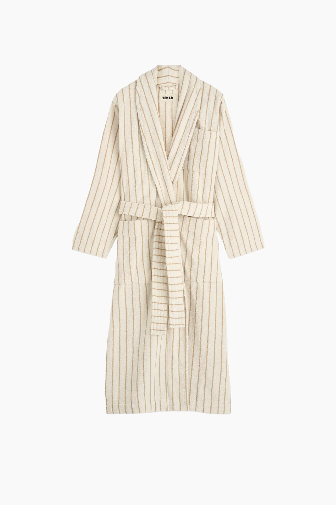 Organic Cotton Striped Bathrobe | Sienna