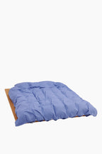 Organic Cotton Percale Bedding | Clear Blue Stripes
