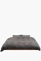 Organic Cotton Percale Bedding | Dark Taupe