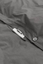 Organic Cotton Percale Bedding | Dark Taupe