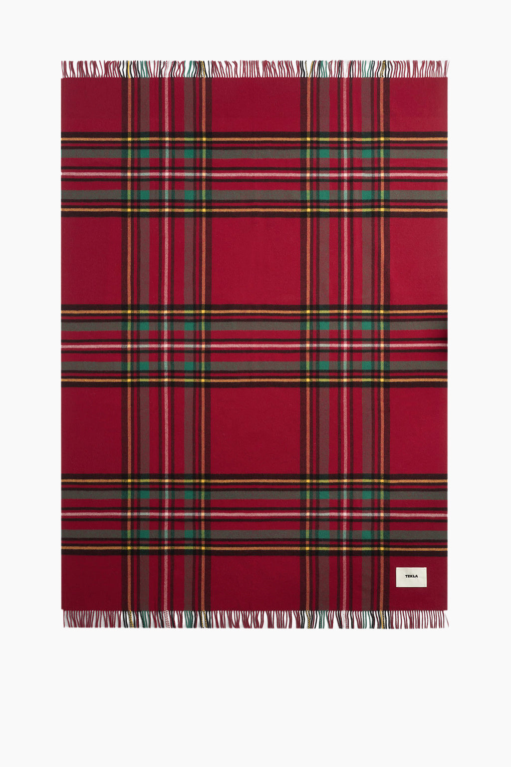 Fringed Plaid Lambswool Blankets
