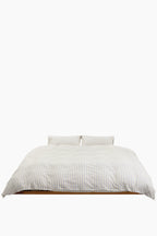 Organic Cotton Percale Bedding | Needle Stripes
