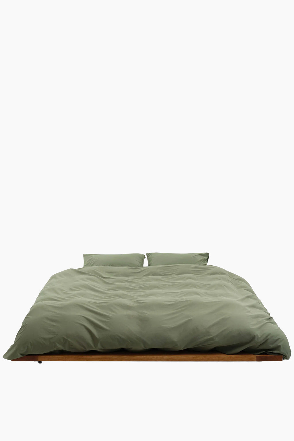Organic Cotton Percale Bedding | Olive Green