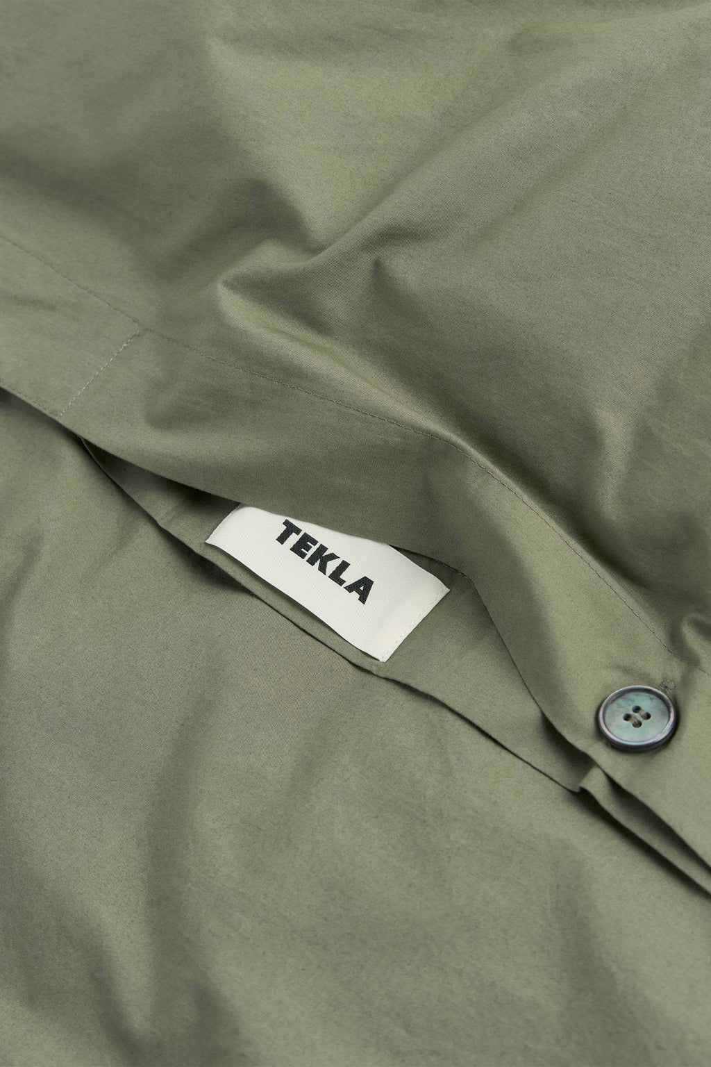 Organic Cotton Percale Bedding | Olive Green