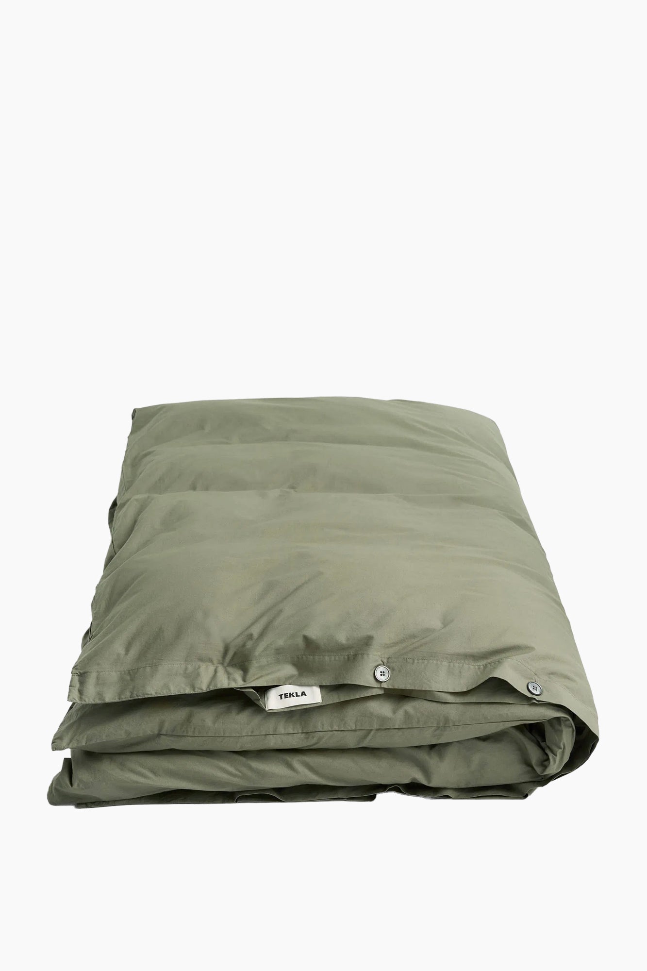 Organic Cotton Percale Bedding | Olive Green