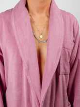 Load image into Gallery viewer, Organic Cotton Bathrobe | Magenta
