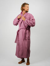 Load image into Gallery viewer, Organic Cotton Bathrobe | Magenta
