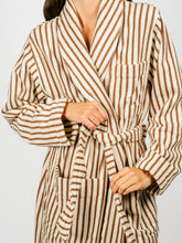 Load image into Gallery viewer, Organic Cotton Striped Bathrobe | Kodiak
