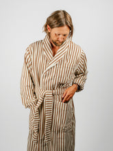 Load image into Gallery viewer, Organic Cotton Striped Bathrobe | Kodiak

