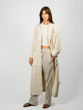 Load image into Gallery viewer, Organic Poplin Striped Sleepwear Pant | Hopper
