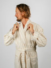 Load image into Gallery viewer, Organic Cotton Striped Bathrobe | Sienna
