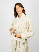 Load image into Gallery viewer, Organic Cotton Striped Bathrobe | Sienna
