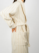 Load image into Gallery viewer, Organic Cotton Striped Bathrobe | Sienna

