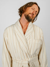 Load image into Gallery viewer, Organic Cotton Striped Bathrobe | Sienna
