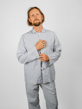 Load image into Gallery viewer, Organic Poplin Striped Sleepwear Long Sleeve Top | Skagen
