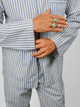 Load image into Gallery viewer, Organic Poplin Striped Sleepwear Long Sleeve Top | Skagen
