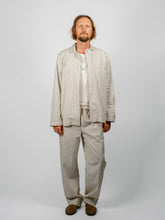 Load image into Gallery viewer, Organic Poplin Striped Sleepwear Long Sleeve Top| Hopper
