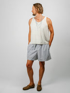 Organic Poplin Striped Sleepwear Short
