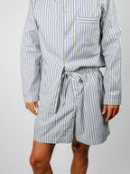 Organic Poplin Striped Sleepwear Short