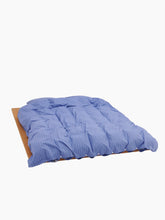 Load image into Gallery viewer, Organic Cotton Percale Bedding | Clear Blue Stripes

