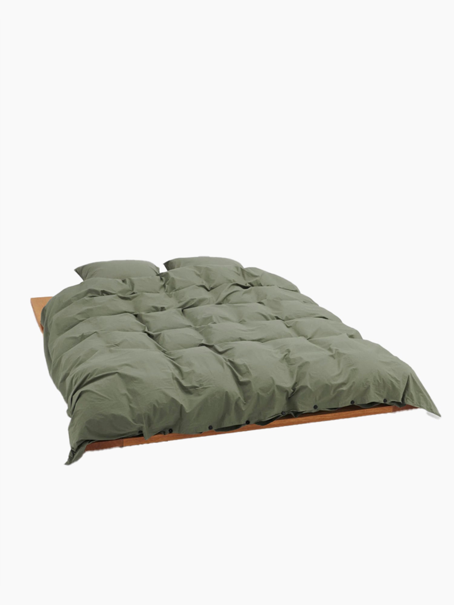 Organic Cotton Percale Bedding | Olive Green