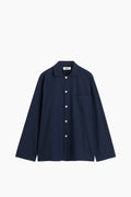 Organic Poplin Sleepwear Long Sleeve Top