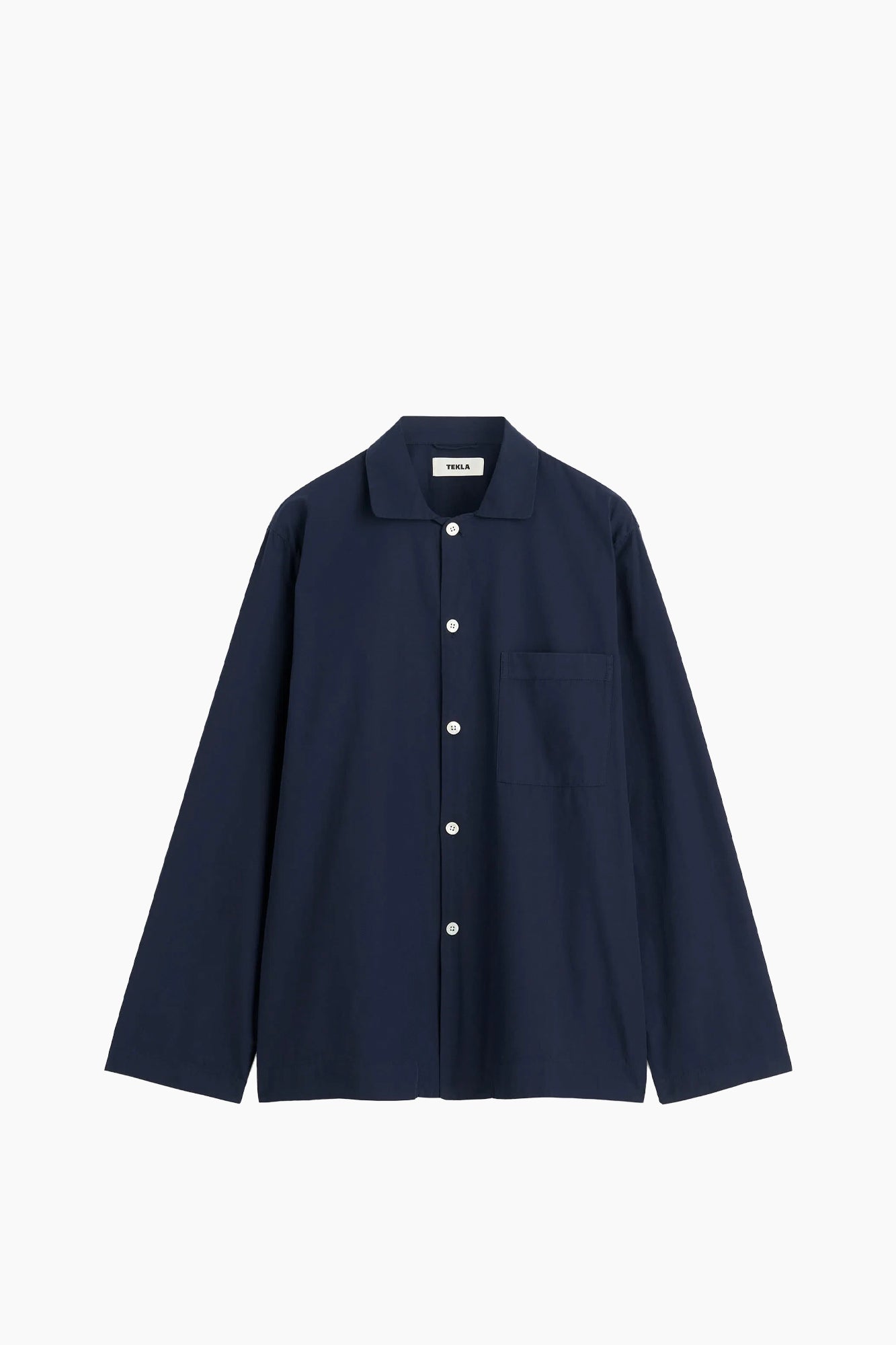 Organic Poplin Sleepwear Long Sleeve Top