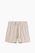 Organic Poplin Striped Sleepwear Short