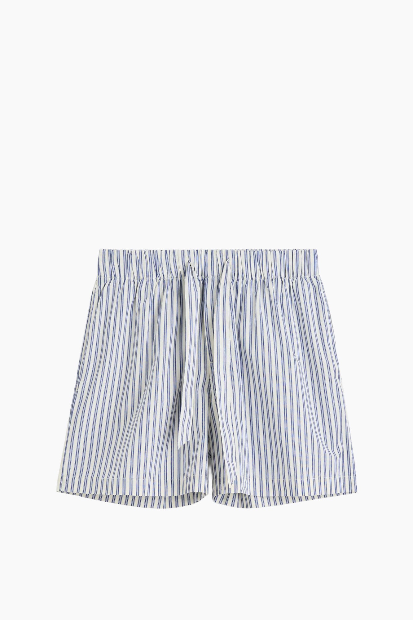 Organic Poplin Striped Sleepwear Short