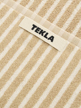Load image into Gallery viewer, Organic Cotton Striped Towels &amp; Bath Mat | Ivory
