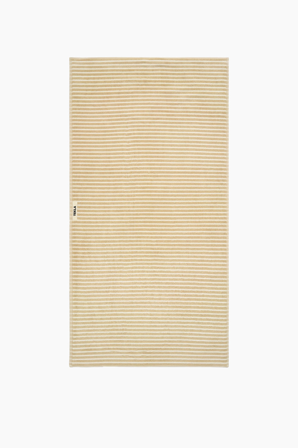 Organic Cotton Striped Towels & Bath Mat | Ivory