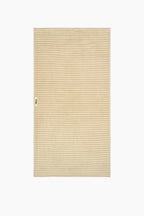 Organic Cotton Striped Towels & Bath Mat | Ivory