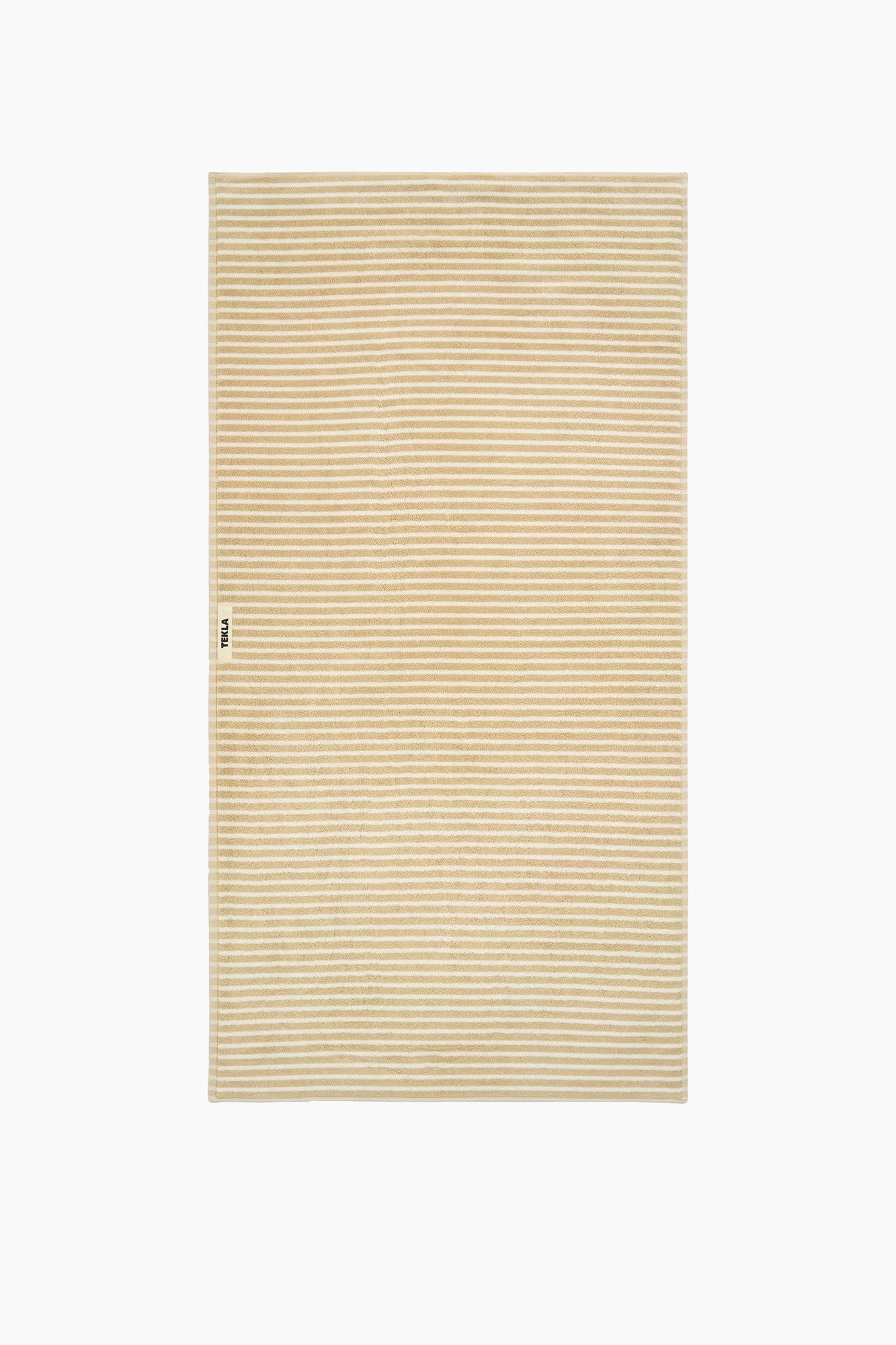 Organic Cotton Striped Towels & Bath Mat | Ivory
