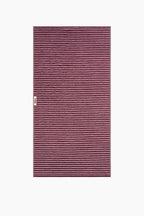 Organic Cotton Striped Towels & Bath Mat | Red & Rose