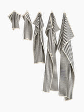 Load image into Gallery viewer, Organic Cotton Striped Towels &amp; Bath Mat | Sailor
