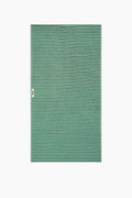 Organic Cotton Striped Towels & Bath Mat | Teal